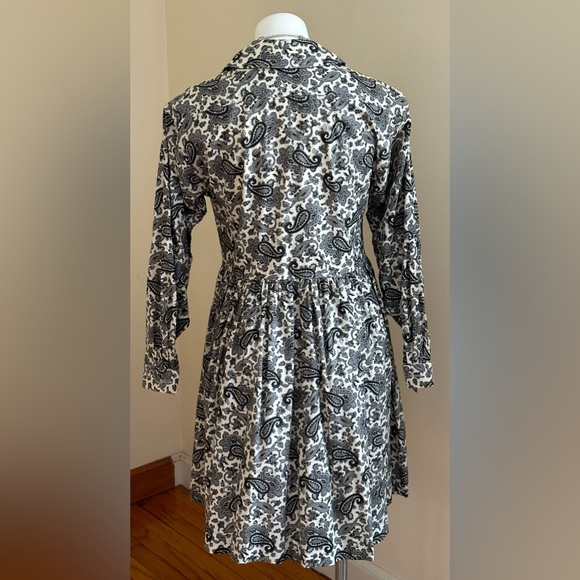 I. Magnin Danny Noble  Vintage Paisley Designs Print Dress Long Sleeves Size S - Picture 4 of 14